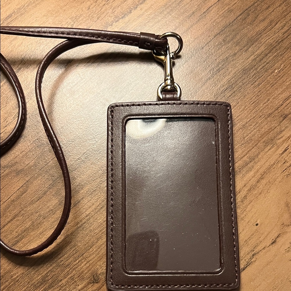 Coach Pink and Brown Bunny Lanyard - Picture 2 of 2